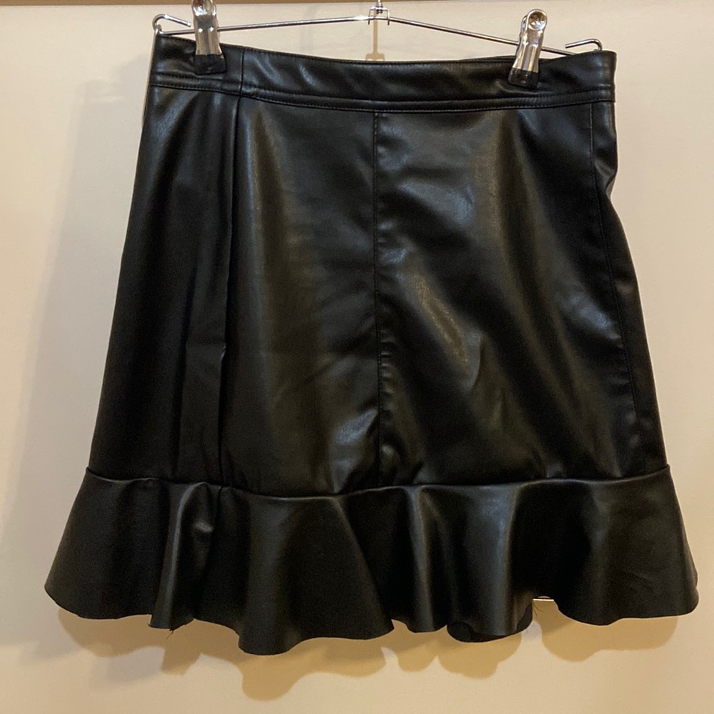 H&M faux leather skirt